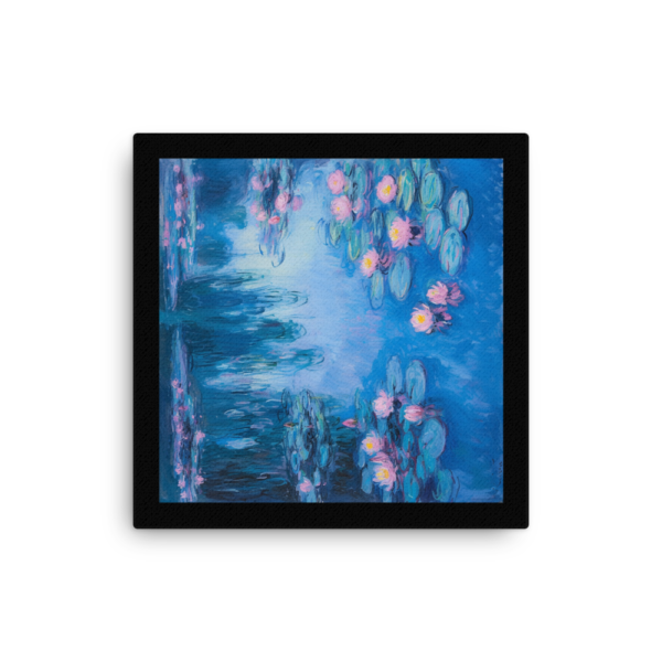 Vibes - Reflections of Eternity - Inspired by Monet's Water Lilies, 1916 - Canvas Thin Print - Image 2